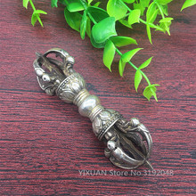 The collection of copper silver Vajra pestle JiangMo Nepal Buddhist Vajra Antique Vintage. 2024 - buy cheap