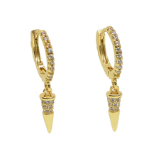 2019 ear dangle Earrings women Gold colors earring spike hoop earing jewelry geometric spike Charm earring 2024 - buy cheap