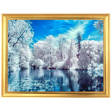 Golden panno,Needlework,Embroidery,DIY Landscape Painting,Cross stitch,kits,14ct Ice Cross-stitch,Sets For Embroidery 2024 - buy cheap