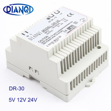 DIANQI 12V Din rail Single output Switching power supply 30w  5V  suply 24v ac dc converter for LED Strip other dr-30 DR-30 2024 - buy cheap