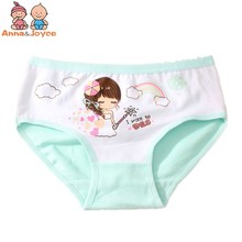 10pc/lot  Girls Soft Pure Cotton Triangle Underwear Pricness Cartoon Underwear Kids Triangle Underwear for 3 To 12 Y 2024 - buy cheap