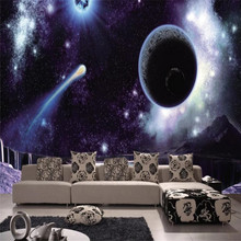 Planet Star TV sofa wall professional production murals wholesale wallpaper mural poster photo wall 2024 - buy cheap