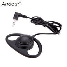 Andoer Single Side Headset Headphone Dual Channel Earphone 3.5mm Plug Earphones & Headphones for Laptop PC Skype VoIP ICQ 2024 - buy cheap