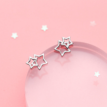 100% 925 Sterling Silver Tiny Star Stud Earrings Best Gift for Girls Kid Lady Women Brand Fine Ear Jewelry (SE389) 2024 - buy cheap