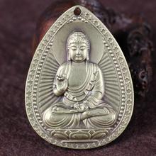 China's feng shui brass Sakyamuni buddha statue-Family decoration, bring good luck metal handicraft Necklace pendant 2024 - buy cheap