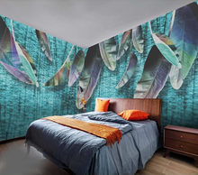 Papel tapiz decorativo, pintura de pared de fondo de hoja de gusano 2024 - compra barato
