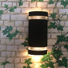 European-style Outdoor Wall Lamps Simple Waterproof Semi-Cylinder Up/Down Indoor/Outdoor Exterior Garden Wall Lights 220v GU10 2024 - buy cheap