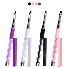 1 Pcs Rhinestones 4 Colors UV Gel Polish Painting Pen Acrylic Drawing Nail Brush Manicure Nail Beauty Brushes Tools 2024 - buy cheap