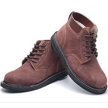 Botas de seguridad con punta de acero para hombre, zapatos de trabajo, impermeables, talla 12, para invierno, resistentes al desgaste, GXZ011 2024 - compra barato