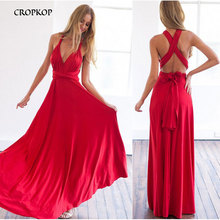 Sexy Women Multiway Wrap Convertible Boho Maxi Club Red Dress Bandage Long Dress Party Bridesmaids Infinity Robe Longue Femme 2024 - buy cheap