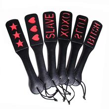 Durable Sex Double-deck Slave Paddle Butt Whip Faux Leather Spanking Flogger Bondage Subjugation Couple SM Sex Stimulation Toy 2024 - buy cheap