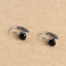Titanium 316L Stainless Steel With 6MM aaa zircon Drop Earrings For Men Women No Fade Allergy Free 2024 - buy cheap