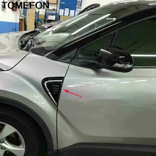 TOMEFON para Toyota C-HR CHR 2016 2017 2018 cuerpo cabeza guardabarros cubierta lateral molduras de Marcos moldeado de estilo Exterior accesorios ABS 2024 - compra barato