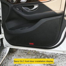 QHCP Автомобильная дверь из углеродного волокна анти-kick защитные анти-грязные наклейки для Mercedes Benz класс A GLC C E GLE CLA GLA автомобильный Стайлинг 2024 - купить недорого