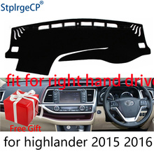 Крышка приборной панели автомобиля коврик для Toyota Highlander 2015 2016 правый руль Dashmat Pad Dash коврик Чехлы аксессуары для приборной панели 2024 - купить недорого