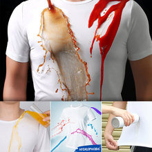 Мужская водостойкая футболка с защитой от грязи, креативная водоотталкивающая дышащая быстросохнущая футболка из нержавеющей стали с защитой от загрязнений, Мужская футболка с коротким рукавом 2024 - купить недорого