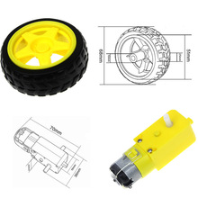 Motor de engrenagem para arduino, kit de rodas inteligentes para chassi de carro robô controle remoto para carro 2024 - compre barato