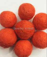 Free Shipping wholesale Orange Red Color Handmade wool felt ball 200pcs 20mm diy Woven Balls For Rugs jewelry beads home Decor 2024 - buy cheap