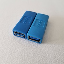 Adaptador hembra a hembra, adaptador hembra a hembra Dual, Conector de cabeza recta, convertidor azul, USB 3,0 2024 - compra barato