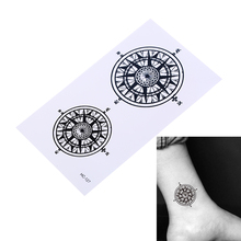 Водостойкая Временная тату-наклейка «Черный Батлер», символ контракта, компас, тату-наклейки флэш-тату, искусственная татуировка для мужчин и женщин 2024 - купить недорого