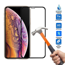 Vidrio Protector de pantalla curvado para iPhone XR X, Protector de pantalla de vidrio templado para XS MAX XS 2024 - compra barato