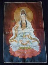 Chinese Antique collection the Thangka Goddess of mercy diagram 2024 - buy cheap