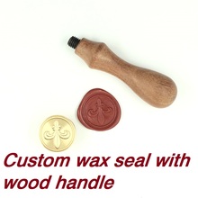 Customize Wax Stamp with Your Logo,with wood handle,DIY Ancient Seal Retro Stamp,Personalized Stamp Wax Seal custom design 2024 - buy cheap