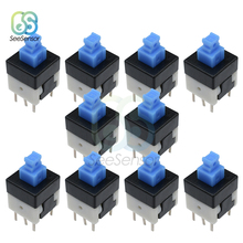 10pcs Square 8x8mm 6 Pin DPDT Mini Push Button Self-locking Switch G64 Multimeter Switch 8*8 mm 2024 - buy cheap