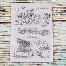 Let it snow transparent clear stamp for DIY Scrapbooking/Card Making/Kids Christmas Fun Decoration Supplies 2024 - buy cheap