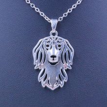 New Cute Dachshund Necklace Dog Animal Pendant Gold Silver Plated Jewelry For Women Male Female Girls Ladies N045 2024 - купить недорого