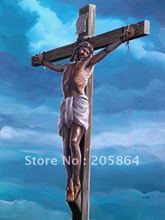 Бесплатная доставка гобелен с изображением Иисуса и Креста на стену, картина из ткани с изображением Иисуса Христа, Гобеленовые ковры 2024 - купить недорого