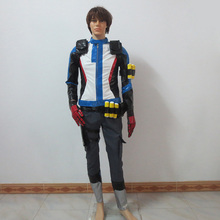 OW Soldier: 76 Cosplay Costume Full Set Battle Suit Halloween Uniform Include Gloves Customized Any Size 2024 - buy cheap