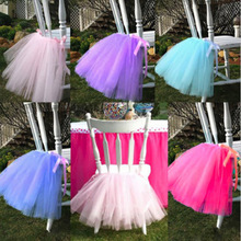 2pcs/set Tulle Tutu Chair Skirt Tableware for Wedding Decoration Baby Shower Party Wedding Chair Cover Skirting Home Textile 2024 - buy cheap