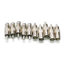 2015 Hot 10Pcs  BNC Female TO RCA Male Plug COAX Adapter Connector 2024 - buy cheap