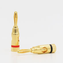 VB412AG Banana plug Gold Plated Speaker Wire Spade Terminal Connector Plug 2024 - buy cheap