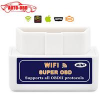 TOP Super Mini Wifi ELM327 ElM 327 Wifi V 1.5 OBD 2 II Car Diagnostic Tool OBD2 Scanner Interface Support Android & IOS System 2024 - buy cheap