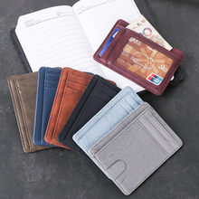 1PC Slim Mini RFID Blocking Leather Wallet Credit ID Card Holder Purse Money Case for Men Women 2018 Fashion Bag 11.5x8x0.5cm 2024 - buy cheap