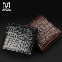McParko crocodile leather wallet men Luxury genuine leather small wallet for men short purse bifold brown Black crocodile wallet 2024 - buy cheap