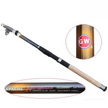 Top Quality 100% Carbon superhard spinning telescopic fishing rods carp fishing pole 6 segments 2.1M 2.4m GW Apache Navigators 2024 - buy cheap