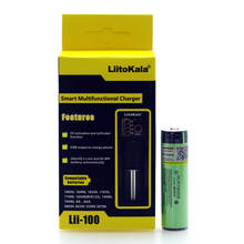 LiitoKala NCR18650B 18650 3400mAh battery 3.7V Li-ion Rechargebale battery PCB Protected For panasonic toy+Lii-100 smart charger 2024 - buy cheap