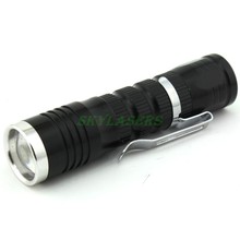 Портативный Мини Q5 3 режима 300 люмен масштабируемый светодиодный фонарик (AA/14500)-черный 2024 - купить недорого