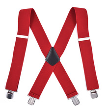 JIERKU Suspenders Man's Braces 4 Clips Suspensorio New Trousers Strap Adjustable Outdoor Suspenders 5.0*120cm JK4C08211 2024 - buy cheap