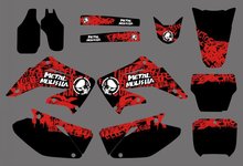 0160 New Style TEAM GRAPHICS&BACKGROUNDS DECALS STICKERS Kits for  CR125 CR250 2002 2003 2004 2005 06 07 08 09 10 11 2012 2024 - buy cheap