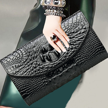 Brand Fashion B Crocodile women clutch bag luxury Alligator ladies evening bags and Clutches chain women shoulder bag 2024 - buy cheap