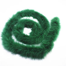 Boa de corcho verde oscuro esponjoso de 2 metros, plumas de decoración diy de alrededor de 50 gramos para manualidades/disfraces de Carnaval/Fiesta, chal de Boa, plumas 2024 - compra barato