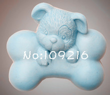 wholesale!!!1pcs The Dog with Bone (S075) Silicone Handmade Soap Mold Crafts DIY Mold 2024 - buy cheap