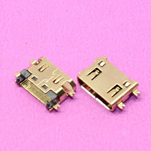 YuXi Alta qualidade HDMI 19pin feminino plug jack conector do soquete, 4 pés SMT e pia placa para TV HD Interface ETC 2024 - compre barato