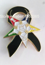 Wholesale 1.5" Awareness Ribbon Masonic Lapel pin Mason Freemason Souvenir Emblem Gift 2024 - buy cheap