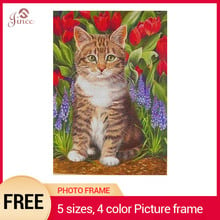 Diamond Painting Animal Cat Diamond Painting Animals Flower Diamond Embroidery Kids Gift Embroidered with Rhinestones 2024 - buy cheap