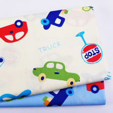 Cars Printed Baby Boy  Cotton Sheet Fabric,Patchwork Cloth,DIY Sewing Quilting Fat Quarters Material For Baby&Child 2024 - buy cheap